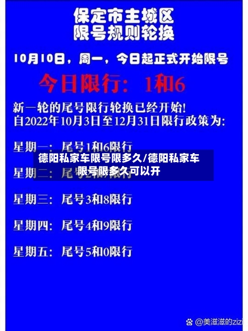 德阳私家车限号限多久/德阳私家车限号限多久可以开