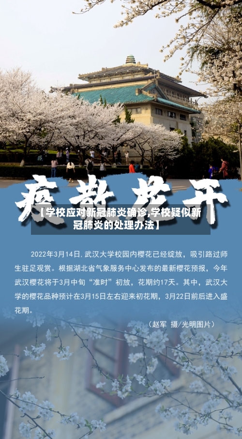 【学校应对新冠肺炎确诊,学校疑似新冠肺炎的处理办法】