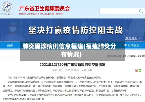 肺炎确诊病例信息福建(福建肺炎分布情况)-第2张图片