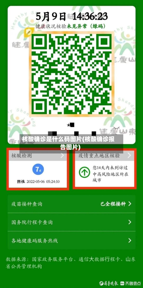 核酸确诊是什么码图片(核酸确诊报告图片)