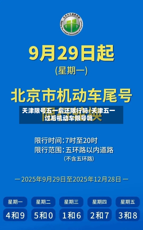 天津限号五一后还限行吗/天津五一过后机动车限号吗-第3张图片