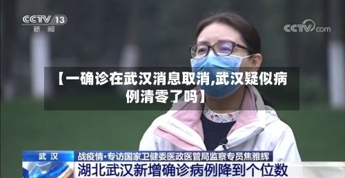 【一确诊在武汉消息取消,武汉疑似病例清零了吗】