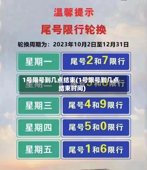 1号限号到几点结束(1号限号到几点结束时间)