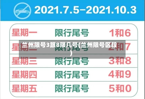 兰州限号3跟8限几号(兰州限号区段)-第2张图片