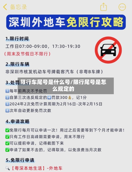 限行车尾号是什么号/限行尾号是怎么规定的-第2张图片