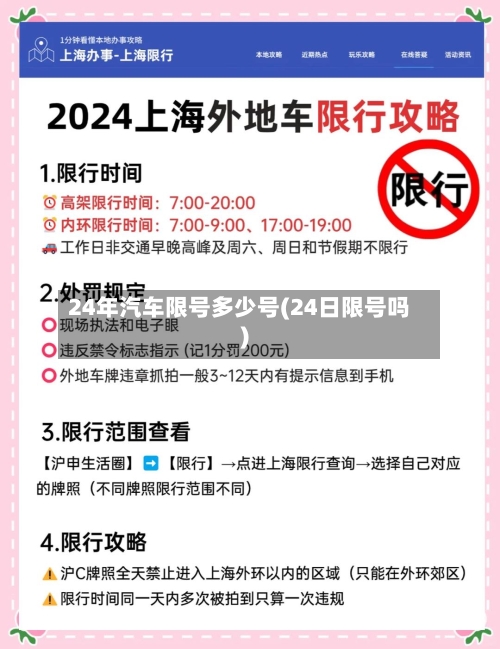 24年汽车限号多少号(24日限号吗)