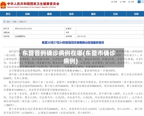 东营首例确诊病例在哪(东营市确诊病例)-第3张图片