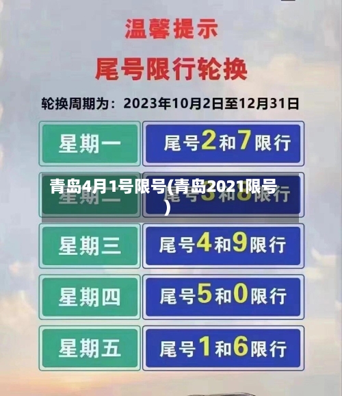 青岛4月1号限号(青岛2021限号)