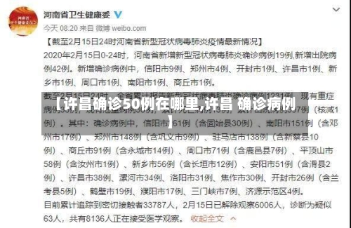 【许昌确诊50例在哪里,许昌 确诊病例】