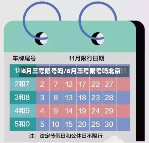 6月三号限号吗/6月三号限号吗北京-第2张图片