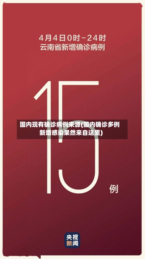 国内现有确诊病例来源(国内确诊多例新增感染果然来自这里)-第2张图片