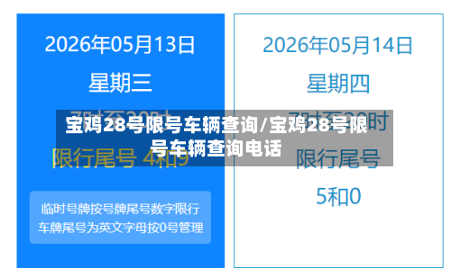 宝鸡28号限号车辆查询/宝鸡28号限号车辆查询电话-第2张图片