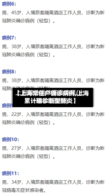 【上海常住户确诊病例,上海累计确诊新型肺炎】-第2张图片
