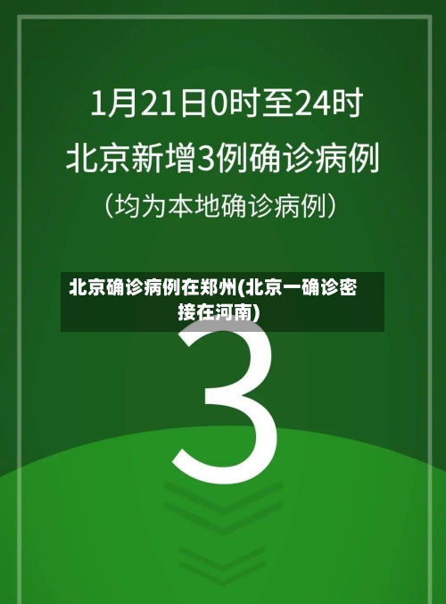 北京确诊病例在郑州(北京一确诊密接在河南)-第3张图片
