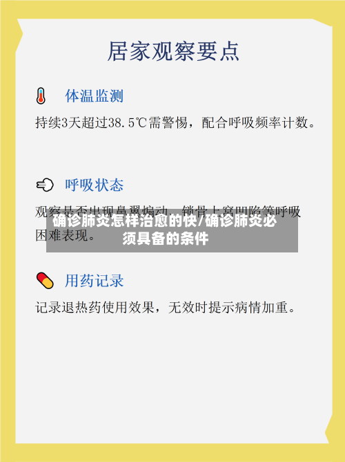 确诊肺炎怎样治愈的快/确诊肺炎必须具备的条件-第2张图片