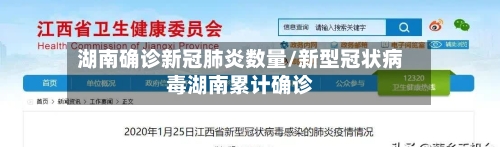 湖南确诊新冠肺炎数量/新型冠状病毒湖南累计确诊