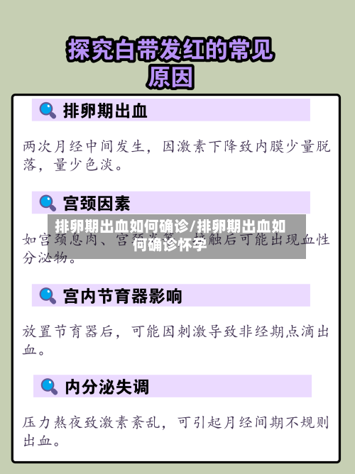 排卵期出血如何确诊/排卵期出血如何确诊怀孕