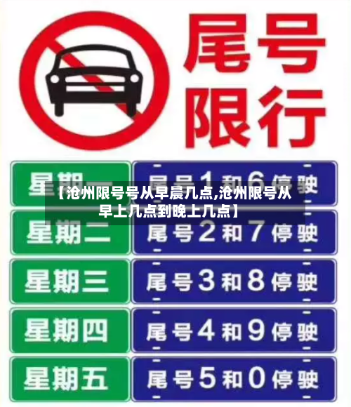 【沧州限号号从早晨几点,沧州限号从早上几点到晚上几点】-第2张图片