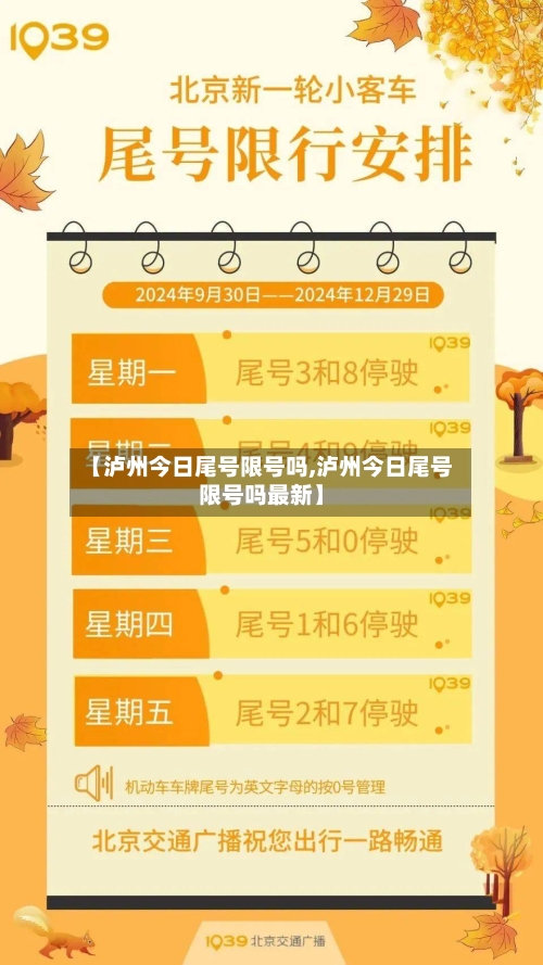 【泸州今日尾号限号吗,泸州今日尾号限号吗最新】-第3张图片