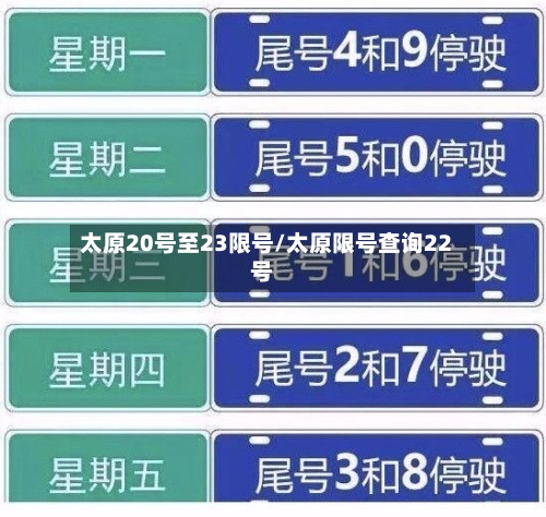太原20号至23限号/太原限号查询22号