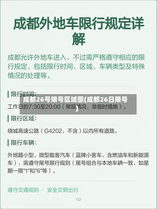 成都26号限号区域图(成都26日限号)-第3张图片