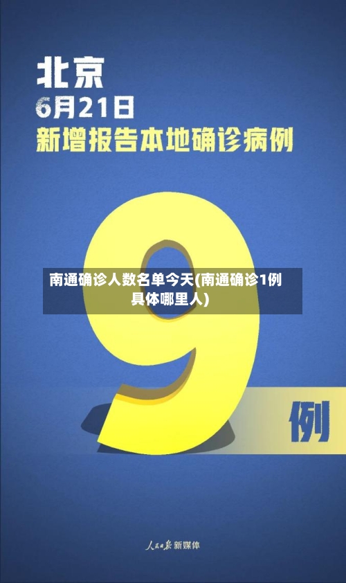 南通确诊人数名单今天(南通确诊1例具体哪里人)
