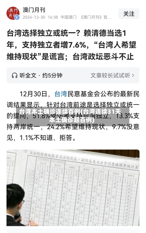 台湾本土确诊连续百例(台湾连续31天本土确诊超百例)-第3张图片