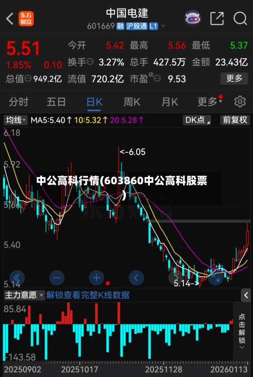 中公高科行情(603860中公高科股票)