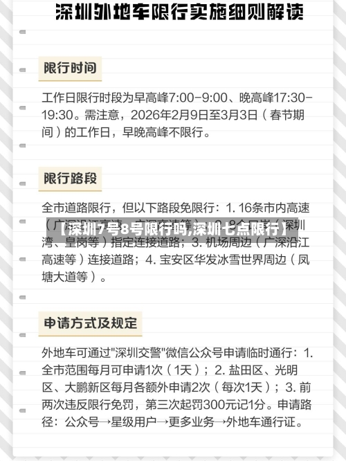 【深圳7号8号限行吗,深圳七点限行】-第3张图片