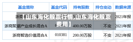 【山东海化股票行情,山东海化股票费用】-第3张图片