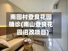 南园村登良花园确诊(南山登良花园旧改项目)-第2张图片