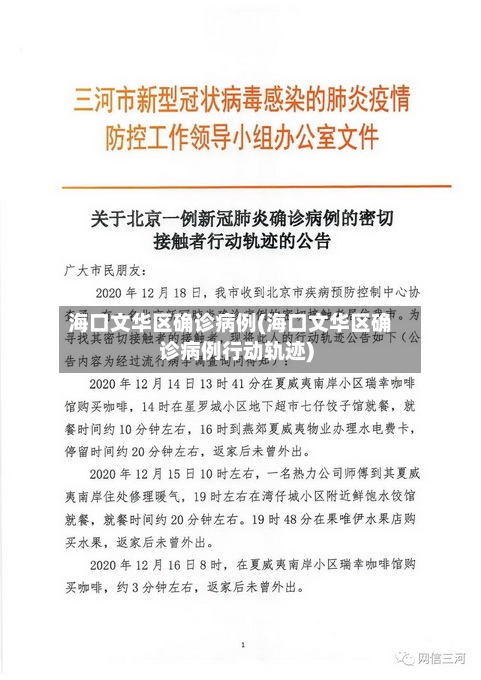 海口文华区确诊病例(海口文华区确诊病例行动轨迹)-第2张图片