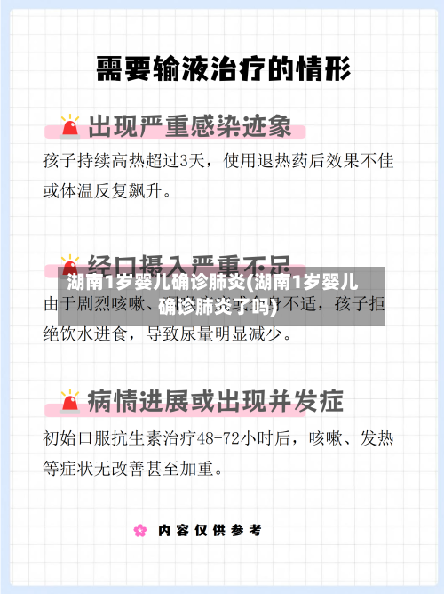 湖南1岁婴儿确诊肺炎(湖南1岁婴儿确诊肺炎了吗)