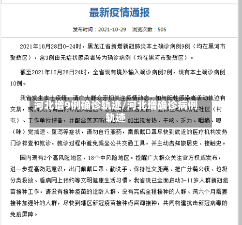 河北增9例确诊轨迹/河北增确诊病例轨迹