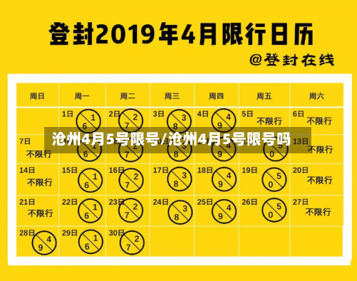 沧州4月5号限号/沧州4月5号限号吗-第3张图片