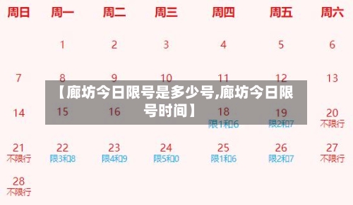 【廊坊今日限号是多少号,廊坊今日限号时间】