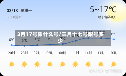 3月17号限什么号/三月十七号限号多少-第2张图片