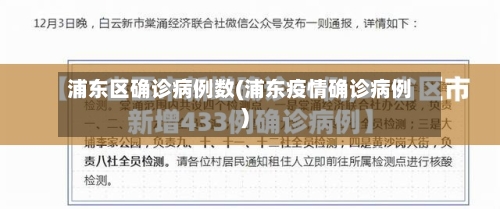 浦东区确诊病例数(浦东疫情确诊病例)-第2张图片