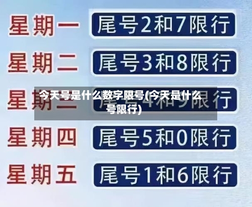 今天号是什么数字限号(今天是什么号限行)