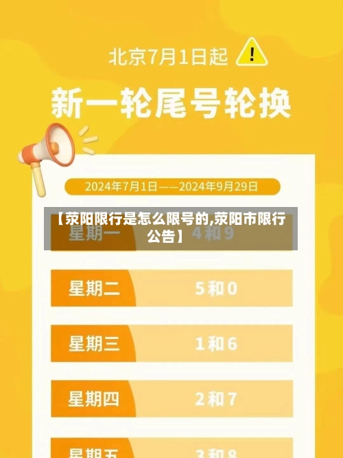 【荥阳限行是怎么限号的,荥阳市限行公告】